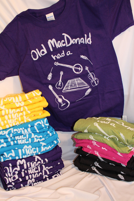 Tshirts with Old MacDonald artwork